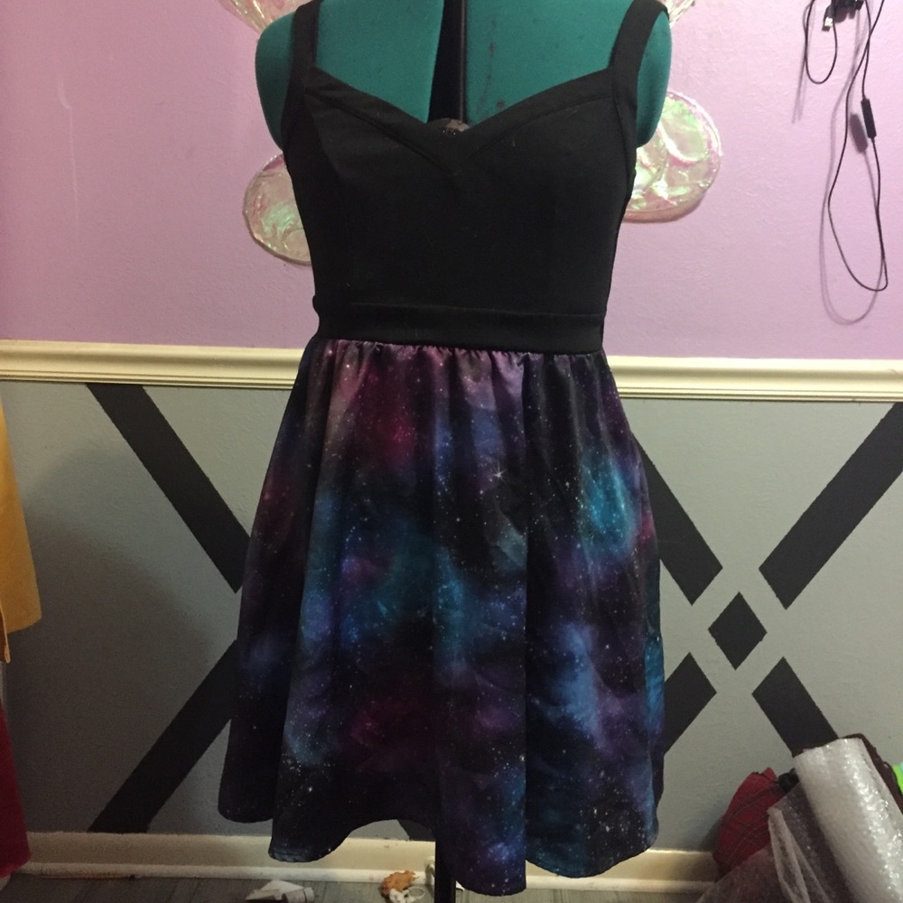 Galaxy skater dress